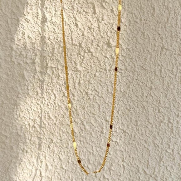 18K Gold Plated Dainty Necklace*Minimalist Design*LW - Picture 5 of 7